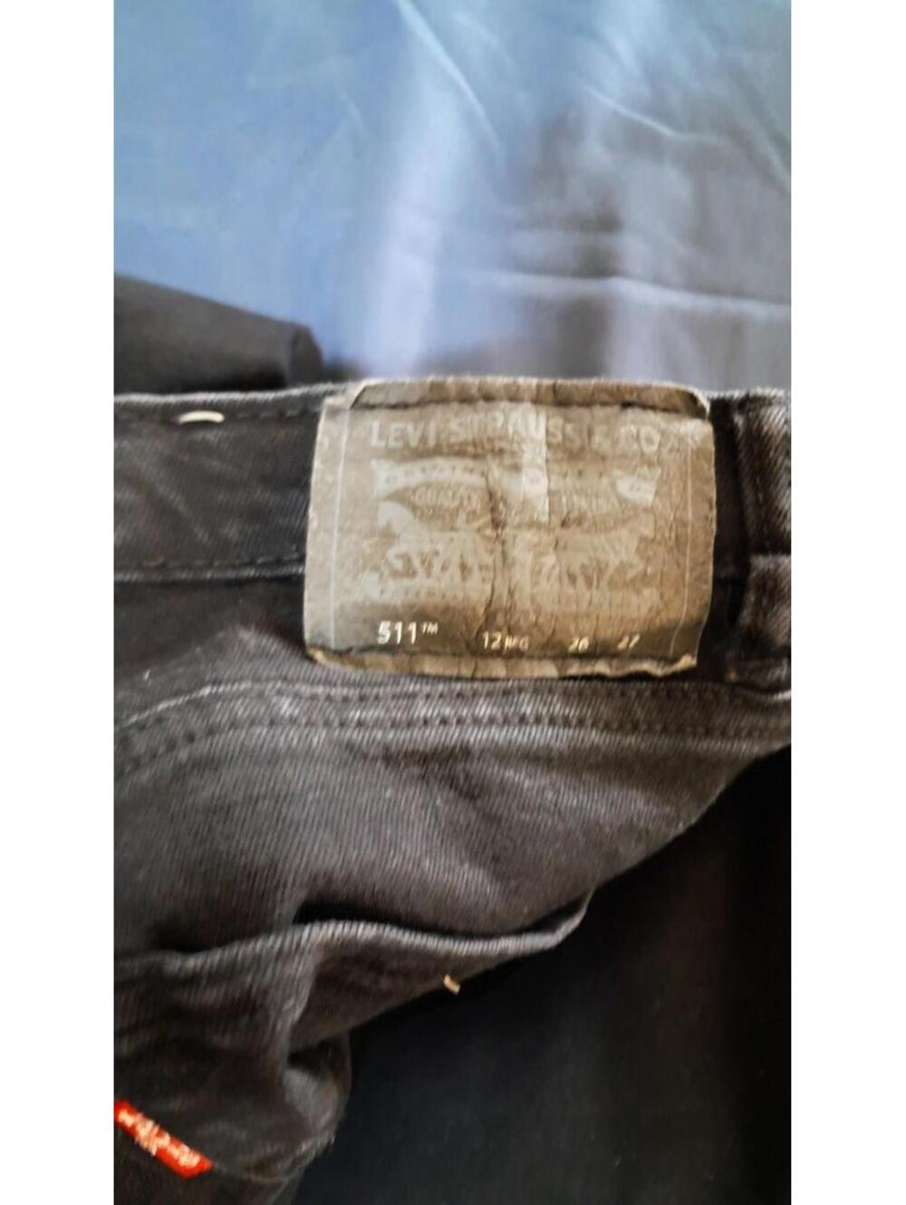 LEVI STRAUSS 511 BOYS SIZE 12 REGULAR BLACK JEANS - Picture 3 of 5